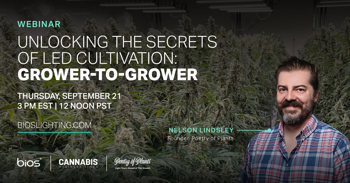 BIOSLIGHTINGLED's tweet image. Join us tomorrow as Cody Neidig at #PureOhioWellness and Nelson Lindsley of Poetry of Plants share their cultivation journeys with @CBTmag 
Register online gie-net.zoom.us/webinar/regist…