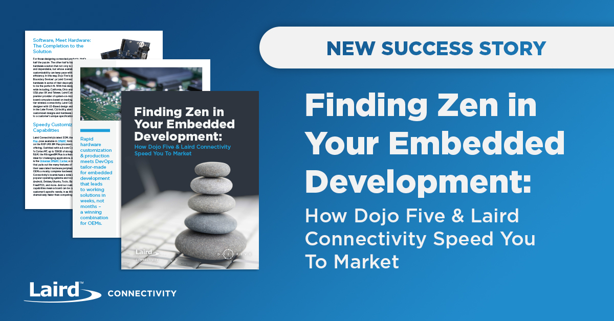 ezurio_llc's tweet image. Read our success story to learn how @DojoFive and Laird Connectivity solve the software and hardware puzzle to allow OEMs to rapidly iterate and focus on their core excellence and DevOps expertise. bit.ly/46071Xi
#embeddediot #devops #partners #iotsolutions #oems
