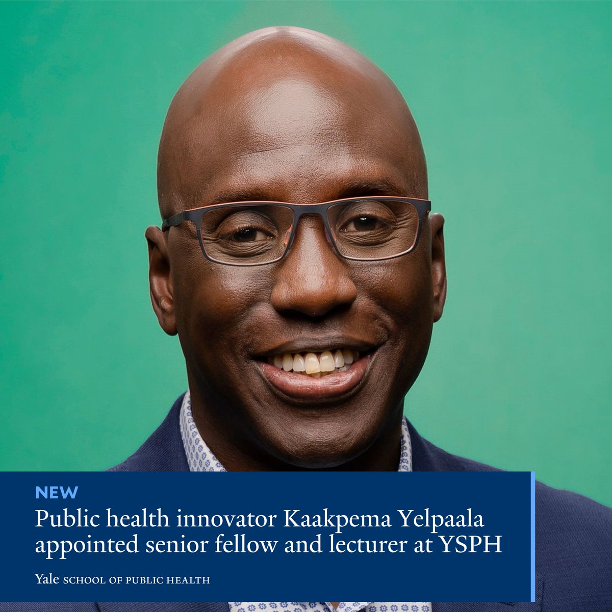 We're thrilled to share that public health innovator and global entrepreneur @kyelpaala has joined @YaleSPH as a senior fellow and lecturer in the Department of @YaleHPM. Read more: m.yale.edu/b4sv