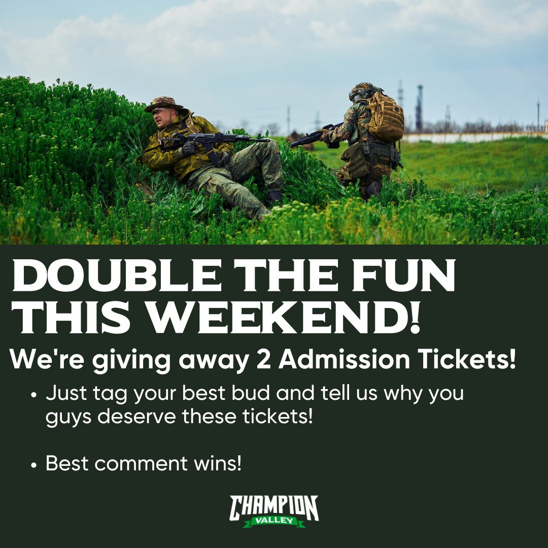 championvalley's tweet photo. DOUBLE the fun this weekend with these free tickets! Good luck, Champions! #ChampionValley https://t.co/ogLXADGVt2