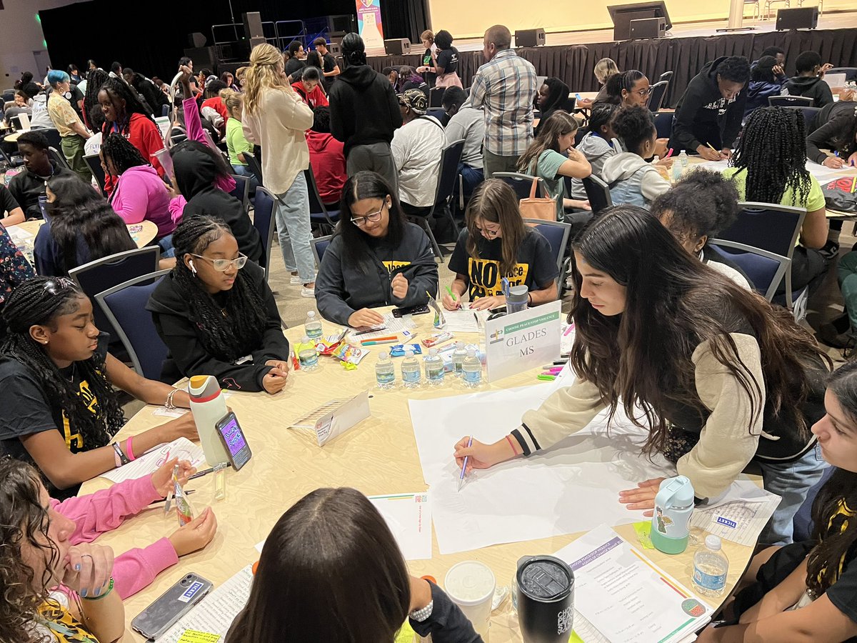 gms_pc's tweet photo. Agents of Change Summit #BeTheChange #KindnessMatters #CreateYourCulture #FutureLeaders @Glades_MS https://t.co/QXrRQYNj3l