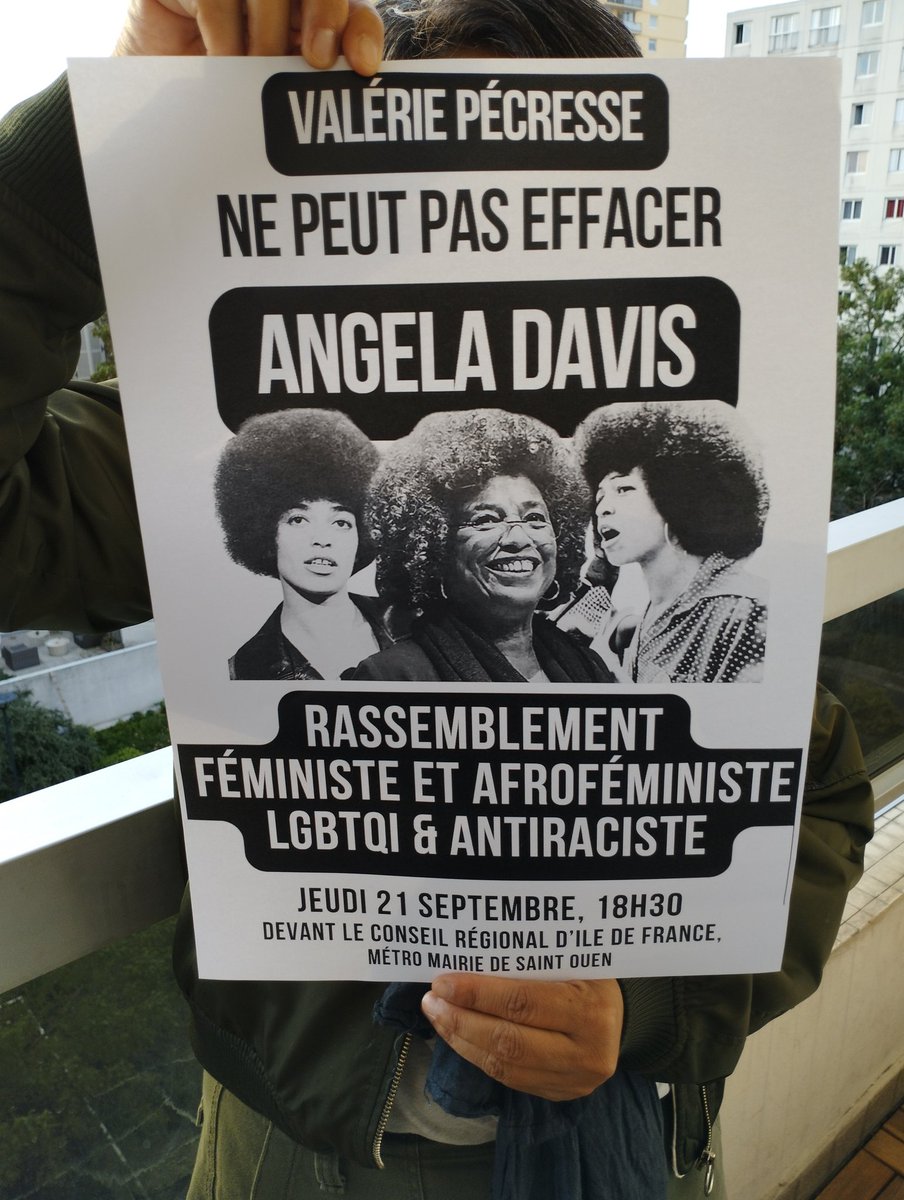 Une coordo d'organisation et de personnes est révolté.e.x.s par le changement de nom imposé par <a href="/vpecresse/">Valérie Pécresse</a>
Ce changement de nom intervient dans un contexte raciste et sexiste, réactionnaire. Rassemblement jeudi 21/09, 18h30 ! 
<a href="/DAVISenlutte/">Lycée Angela Davis - Personnels mobilisés</a>