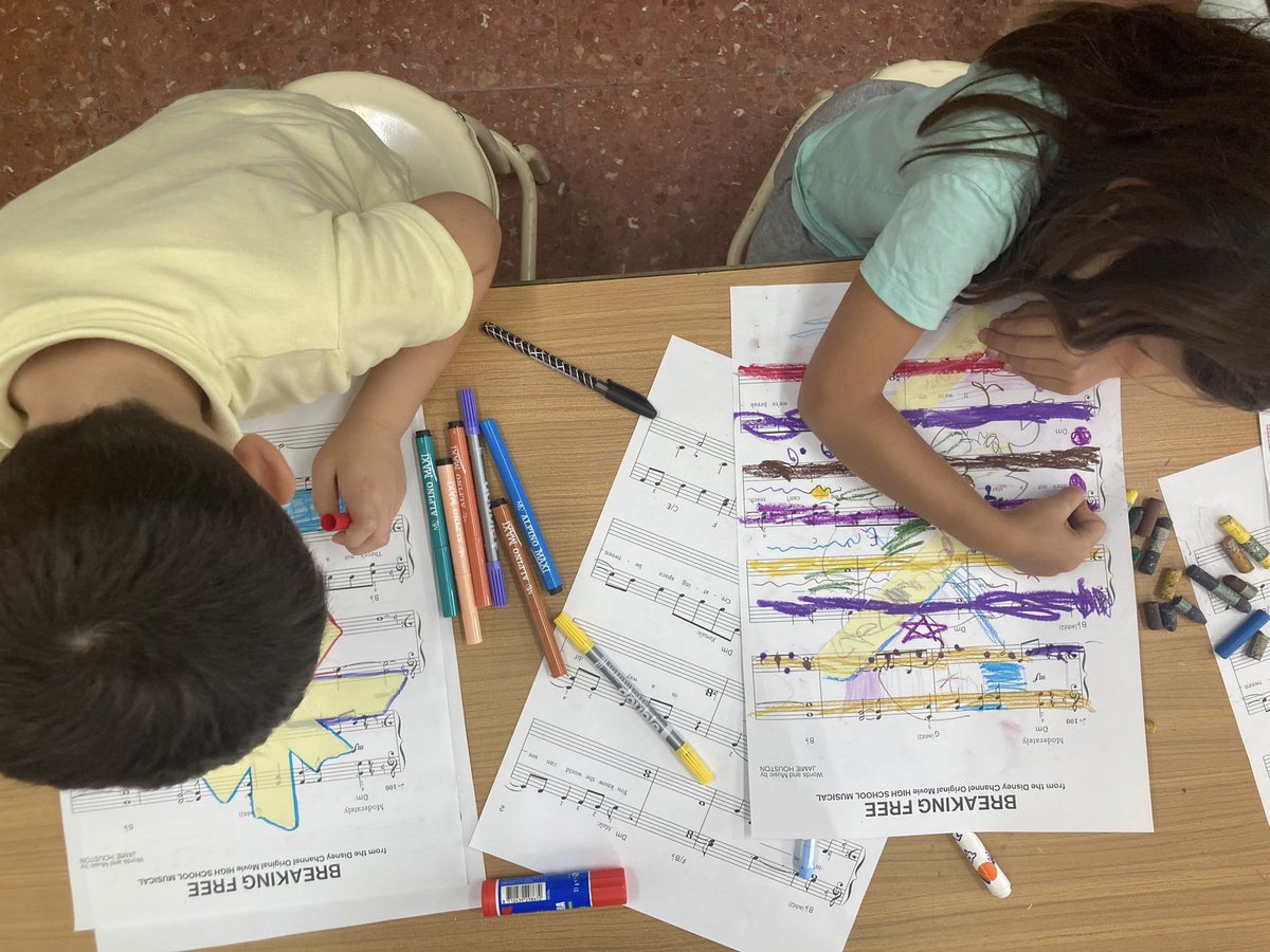 PrimariaVirolai's tweet photo. Seguim activant el projecte artístic a Cicle Inicial!
Omplim partitures amb colors, línies, hi enganxem pictogrames i paraules…
ART en majúscules per expressar-nos de manera lliure i amb caràcter propi
#artpertransformar
#competènciescomunicatives https://t.co/MPOUWevfo1