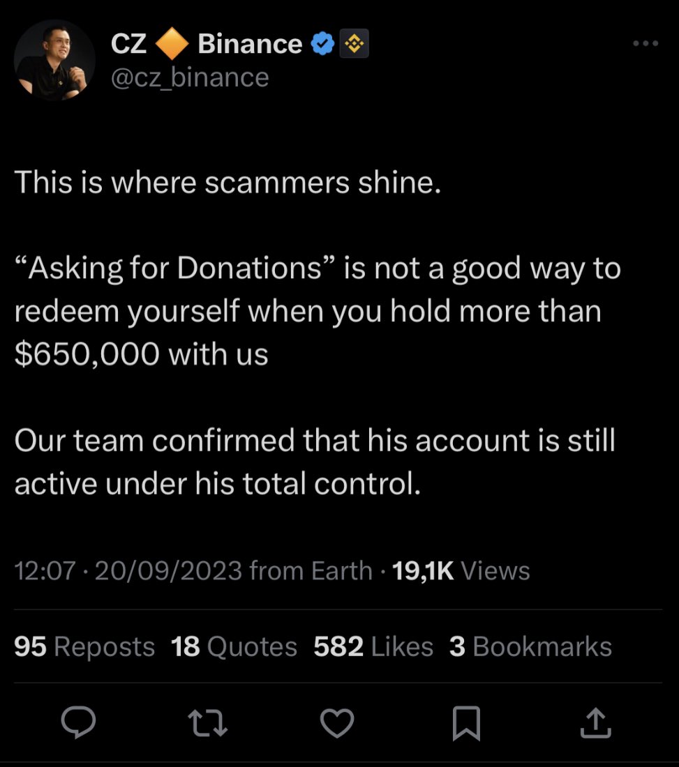Crypto family 😔

These are desperate times and I sadly need to inform you all that life is getting truly tough.

I ask you for your donations.

Don't be fooled by my 650k Binance account, my Lambo cars or my million dollars worth of property.

These are only fraction of what I