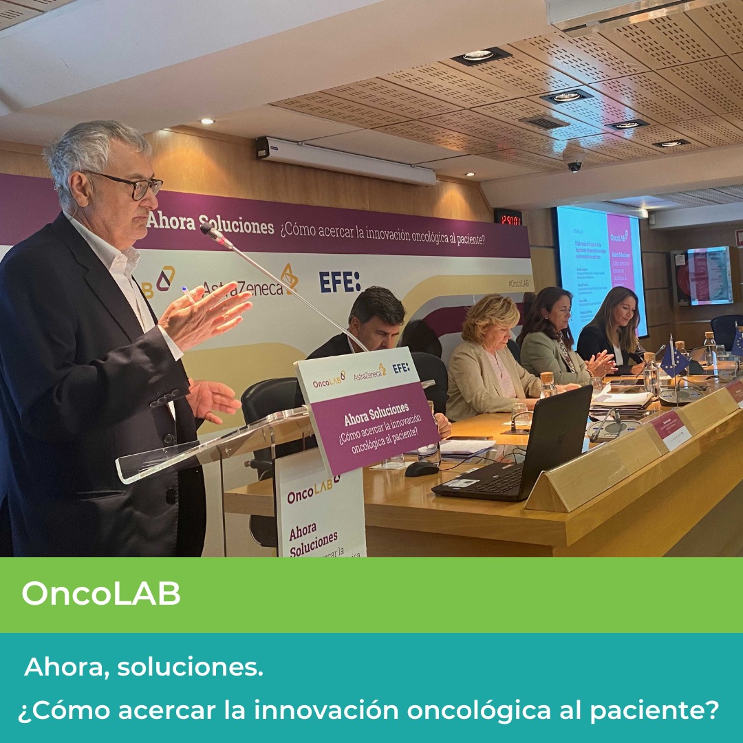 📰 #OncoLAB: “Ahora, soluciones. Acercar la innovación al paciente”
👉 Expertos piden acelerar la llegada de los tratamientos innovadores a los pacientes con cáncer
 
<a href="/AstraZenecaES/">AstraZeneca España</a> <a href="/efesalud/">EFEsalud</a> <a href="/CMMetastasico/">Asociación Española Cáncer de Mama Metastásico</a> 
#AprobaciónDeTratamientosYa

cancermamametastasico.es/oncolab-ahora-…