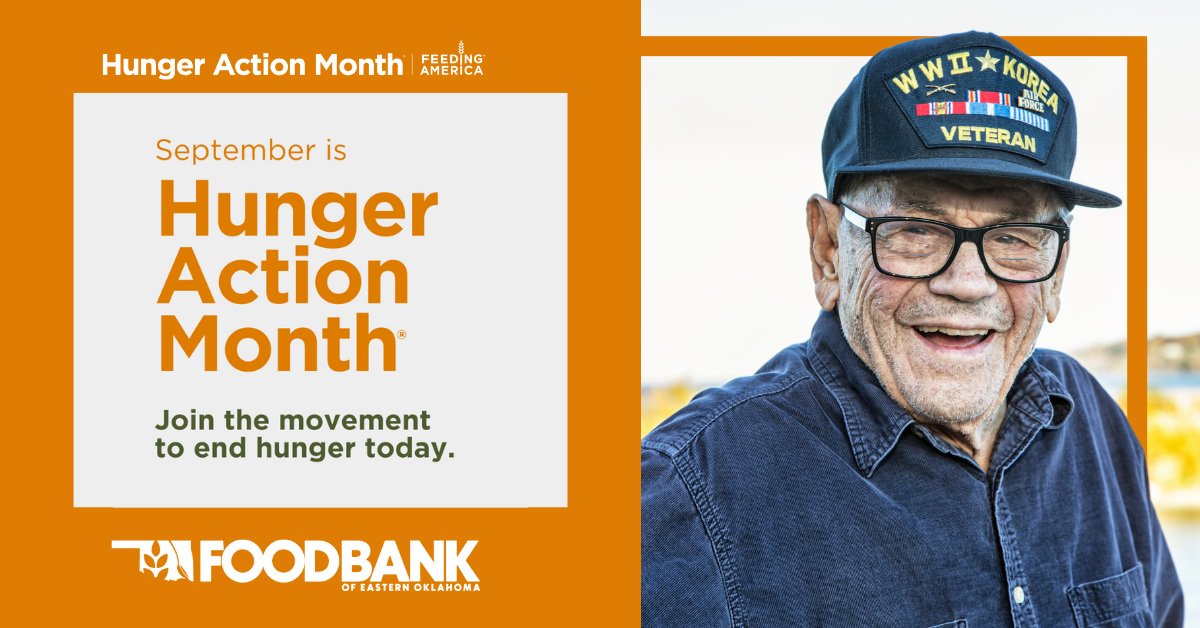 okfoodbank's tweet photo. Everyone needs nutritious food to thrive, yet, as many as 24% of active-duty service members and their families experience food insecurity in the US.

This #HungerActionMonth, join the movement to end hunger by donating, volunteering or advocating https://t.co/CmkW9BbTwS https://t.co/kDzsldrciJ