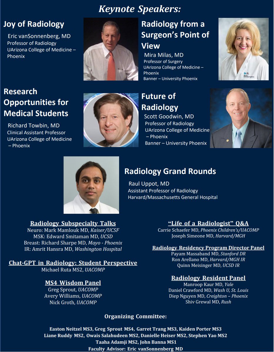 UArizona-Phoenix Radiology Interest Group tweet media