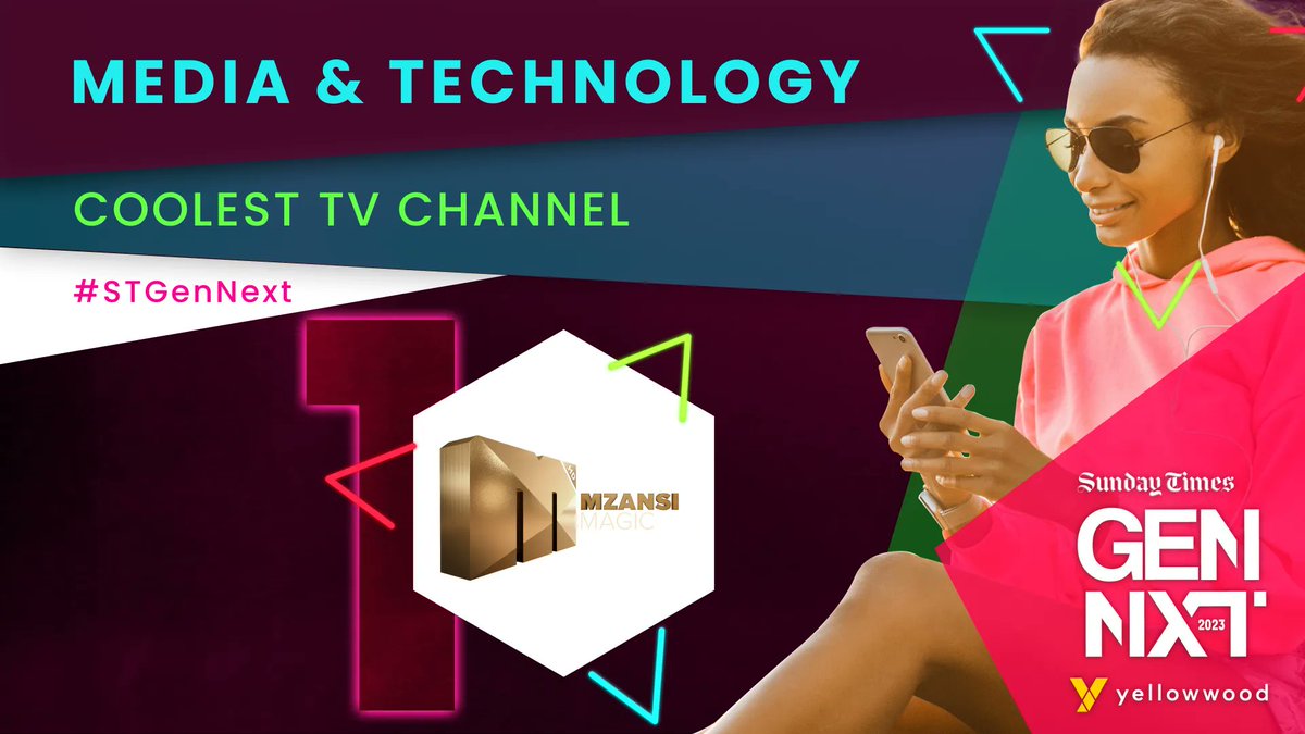 ArenaEventsZA's tweet photo. Coolest TV Channel 📺 - Winner - Congratulations to @Mzansimagic #STGenNext https://t.co/PrNX6xiWMB