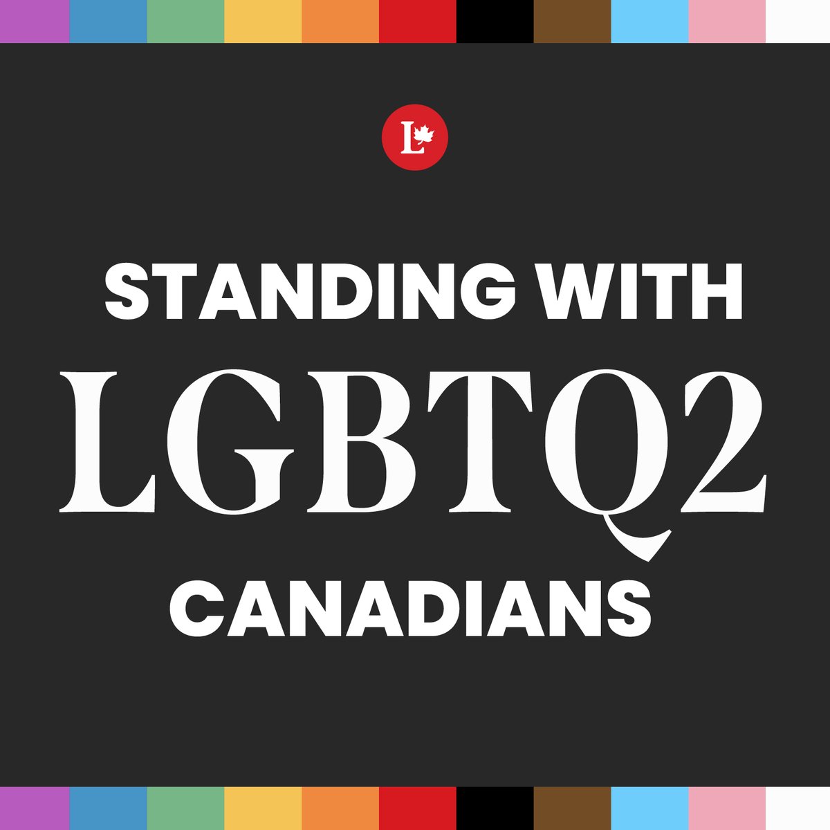 Hate and discrimination have no place in Canada. Unfortunately, it has found a home here. I stand with queer, trans, and gender-diverse youth across Canada who deserve to grow up loved and supported by all of us.