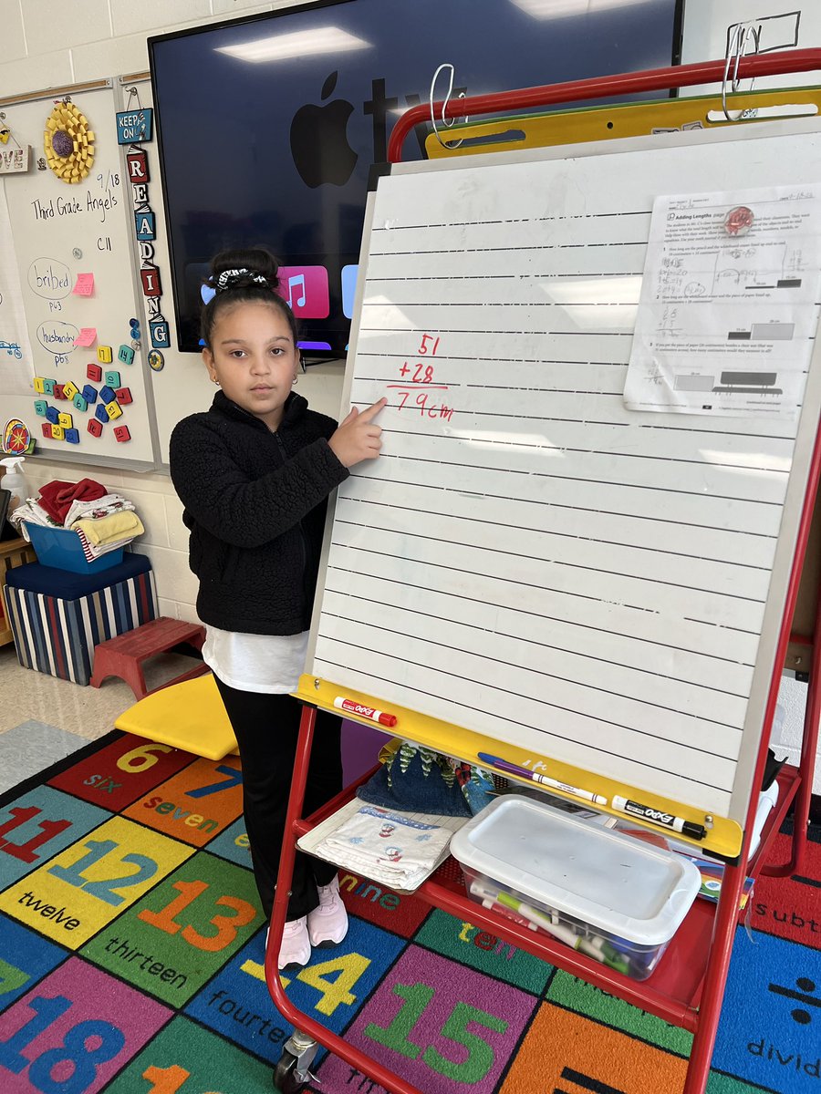 There are several strategies for solving addition equations. Students can show their thinking in different ways.  <a href="/timdunnell/">Tim Dunnell</a> #d100inspires #komenskylionpride