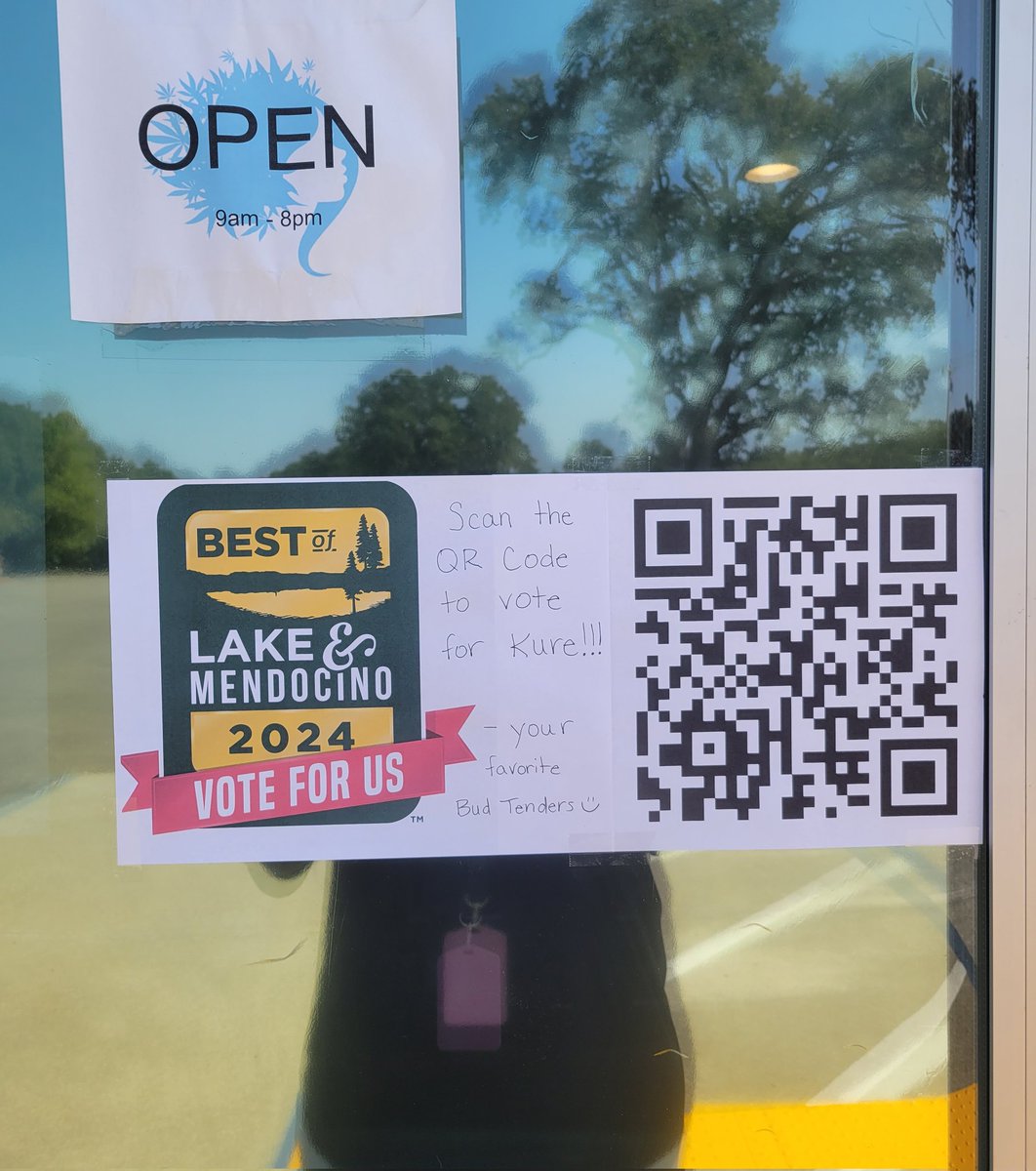 CLA707's tweet photo. Kure is going for GOLD 2024!! Best of Lake & Mendocino - Voting starts at NOON sharp and you can vote daily, so be sure to scan the QR code and show your favorite Budtenders some Love!!! #bestoflakeandmendocino #cbd #customerservice #cannabisdispensary #CannabisCommunity #supportlocal #cannabisculture #StonerFam #goingforgold