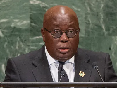 Comando_Activo1's tweet photo. 🇬🇭Presidente de Ghana, Nana Akufo desde la ONU 

"Hay que reconocer que buena parte de la riqueza en Europa y EEUU son producto de los horrores la sangre, las lagrimas, de la trata del comercio de esclavos y siglos de explotación colonial" https://t.co/hNVutuJSCS