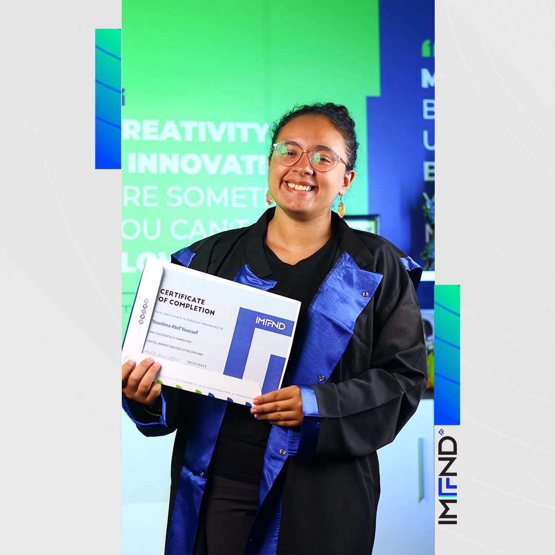 IMFND's tweet image. فخورين وسعداء بتخرج دفعة جديدة من IMFND 🎓

حضروا معانا Digital marketing executive diploma
بنتمني ليكم التوفيق والنجاح في خطواتكم الجاية 😍

أنت كمان تقدر تكون مكانهم و تبدأ رحلتك معانا،
متنساش تسألنا علي ميعاد الدبلومة الجديدة 👏🏻

#IMFND #digitalmarketing #graduation