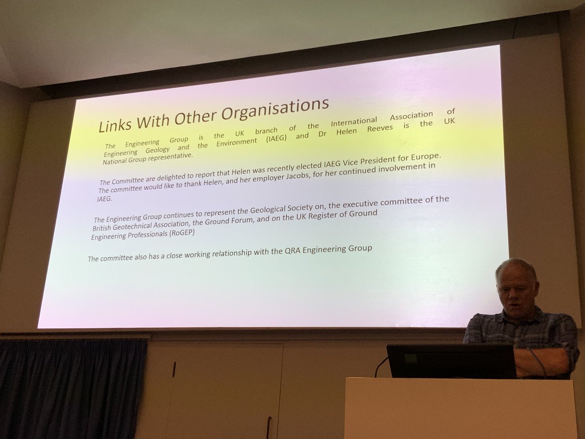 G8 2 b attending <a href="/GeolSoc/">The Geological Society</a> EGGS AGM &amp; the importance of our strong links with <a href="/IAEG_AIGI/">IAEG</a>