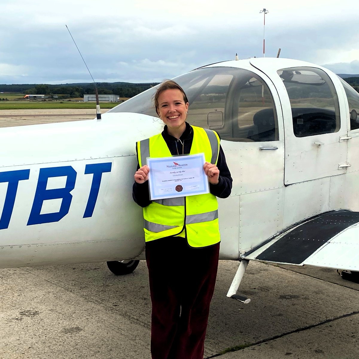 HighlndAviation's tweet photo. Well done to Venetia for completing her Solo Qualifying Cross Country Flights on 19th September 2023.

#flyingtraining #flighttraining #flightschool #flyingschool https://t.co/wXvqk0HbI5