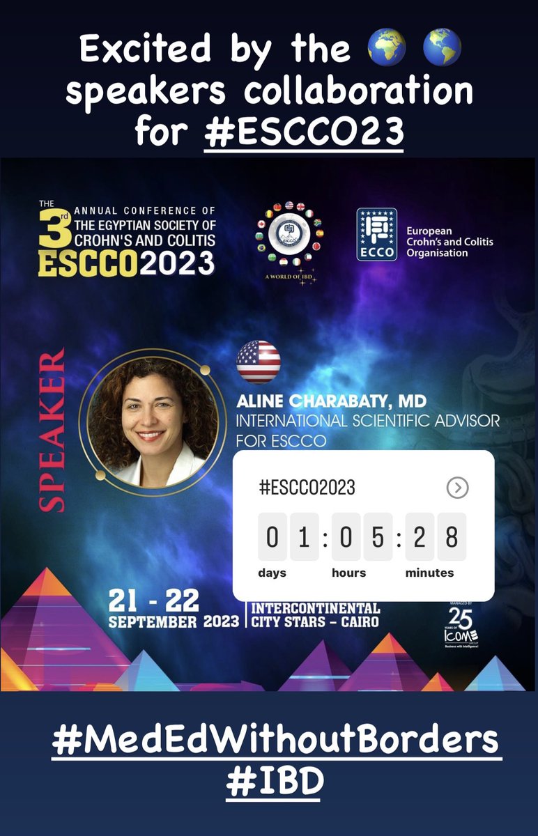 DCharabaty's tweet photo. TY @Alboraie for trusting me in putting together a 🌎🌍 faculty for #ESCCO2023

TY #GIFriends joining in from different time zones ⏰ #MedEdWithoutBorders

@ibdgijami @DrJessicaA @SchwartzbergMD @DrJordanAxelrad @DhereMdEmory @drsusankais @KristleLynchMD @LindaNguyenMD @IBDBen https://t.co/mHYxjq1G7m