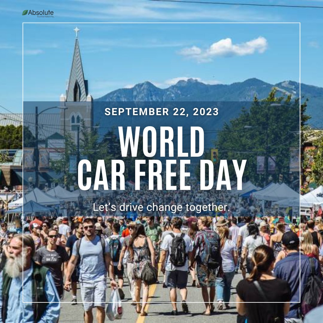 AbsoluteSustain's tweet photo. Leave your car at home this Friday and take a greener trip by walking, cycling, or catching a bus or train.

#WorldCarFreeDay #SustainableLiving https://t.co/4ngBSlqZNz