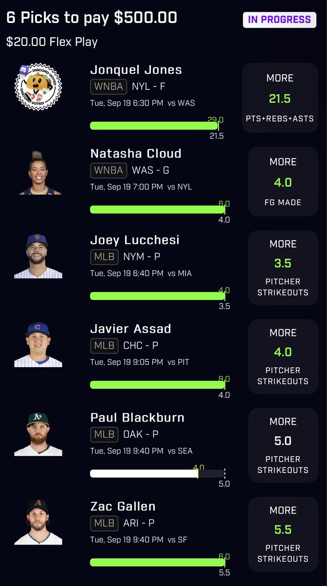RxidLocks's tweet photo. 2x ✅ from last night! Paul is a bum frfr! If this tweet gets 5 likes I’ll post another 6 pick

#GamblingTwitter #MLB #MLBPicks
#PrizePicks #Underdogfantasy      #sleeperpicks #DFS #WNBA https://t.co/2JeTJvHUpU