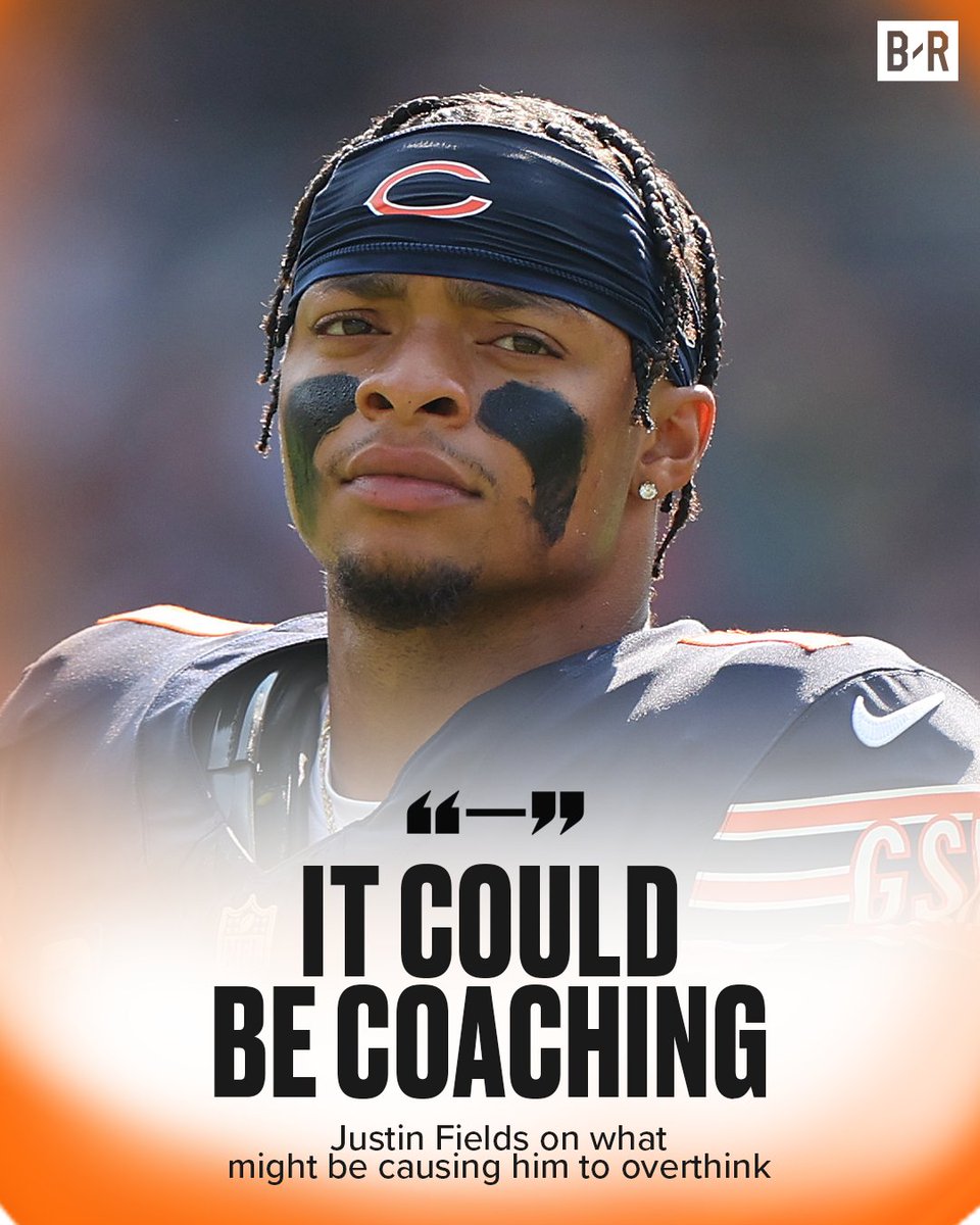 BleacherReport's tweet photo. Justin Fields opens up on his early season struggles 👀 https://t.co/T4nZyvBkdx