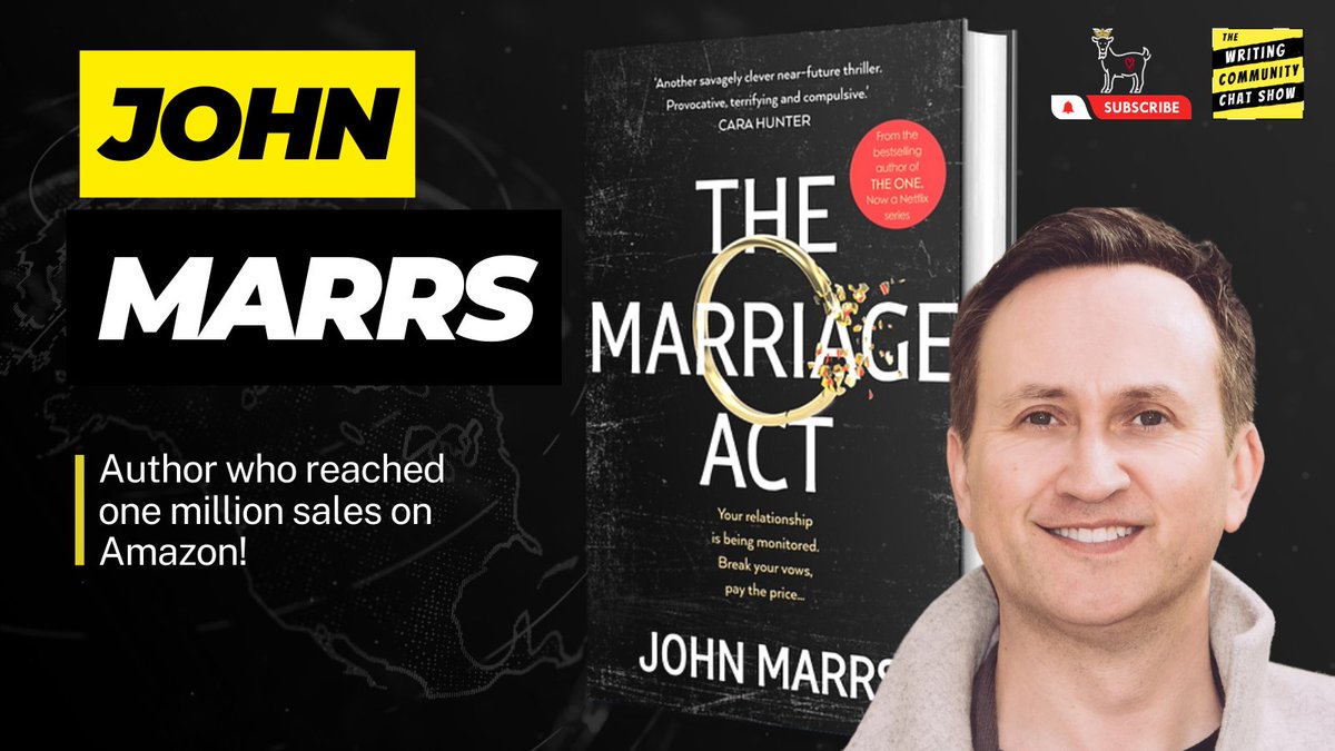 This Friday, we bring you another fantastic guest. We will be joined by the brilliant <a href="/johnmarrs1/">@johnmarrs1</a>! Host <a href="/CJAggett/">CJAggett - Author & WCCS host</a> was lucky enough to interview John at Harrogate for <a href="/panmacmillan/">Pan Macmillan</a>, &amp; instantly knew John would be a brilliant guest for our show. We will discuss his writing career,