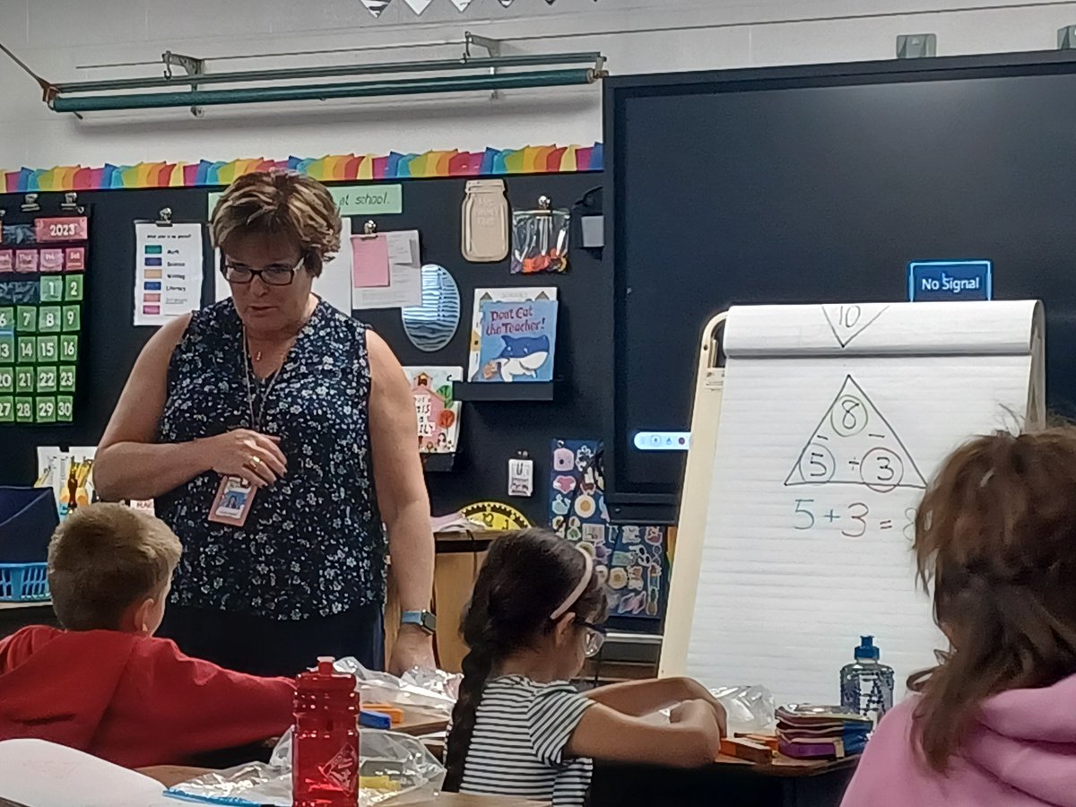 Ms. Parent teaching related facts!!! Student, " That is the old switcheroo!" When he described the number relationship.