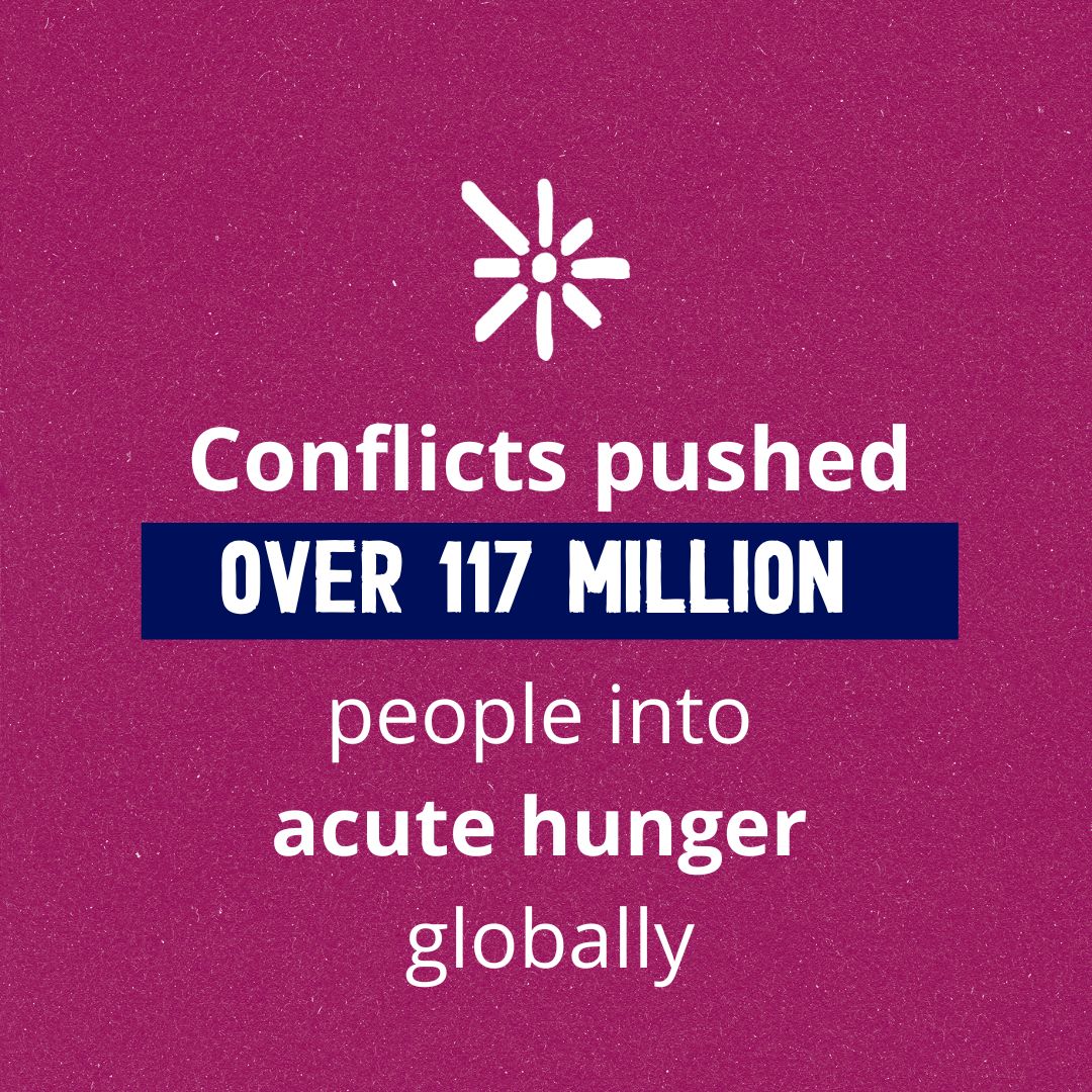 Conflict's devastating toll: 117 million people worldwide pushed into severe hunger due to ongoing conflicts. 

This isn't just a statistic; it's a call to action for #peace and humanitarian support. Let's work together to end this crisis. 🤝🕊️

 #ConflictHunger #GlobalHunger