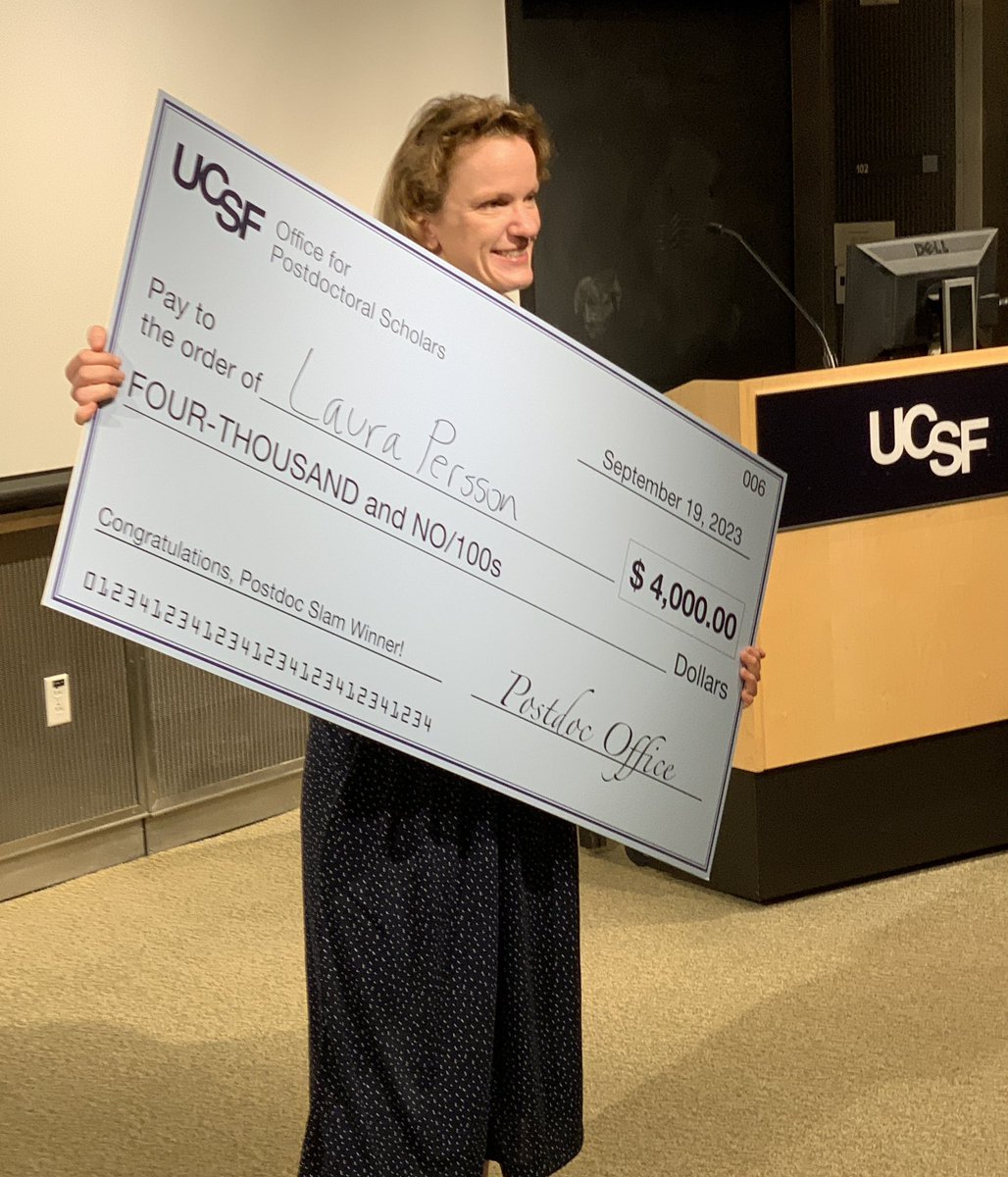 Dr Laura Persson of our lab just won People’s Choice AND First Place in the #UCSF Postdoc Slam! She spoke of that unexpected “thing” that makes you want to devote your every waking thought to figuring out what the hell you just saw… she calls it Wormnado! #Science #postdoc #worm