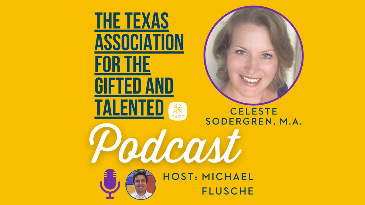 In this week's TAGT Podcast episode, Celeste Sodergren, a soon-to-be doctor and research practitioner in G/T education, emphasizes the connection between research and educational practice. 

Spotify: buff.ly/3EJZIXZ 

Apple Podcast: buff.ly/48oQE8A