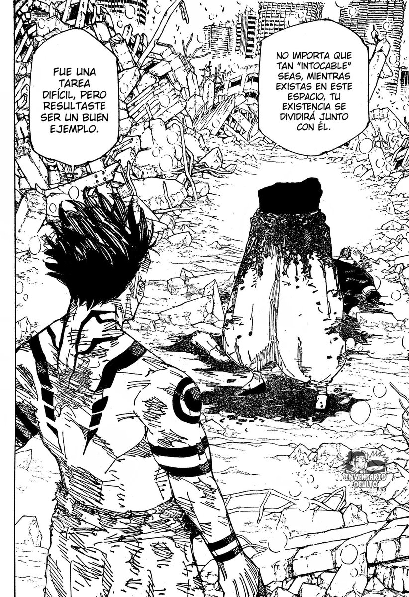 josueviter's tweet photo. Y aunque estaba muerto y cortado a la mitad, su cuerpo se negaba a caer. Simplemente monstruoso lo fuerte que fue Gojo Satoru, sorpresivamente Sukuna estaba a otro jodido nivel💀🛐

#JujutsuKaisen #jjk236 https://t.co/H160bddIYM