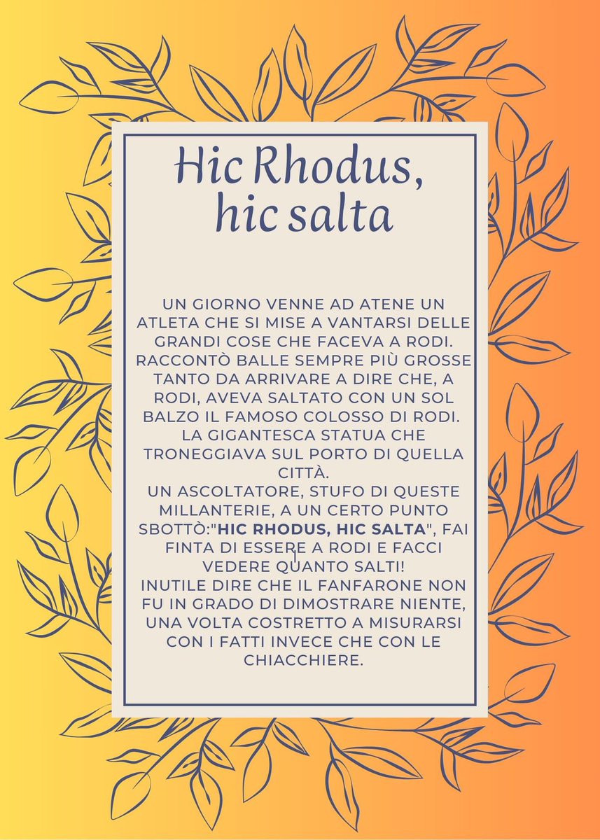 MaxLoBianco's tweet photo. Hic Rhodus, hic salta
#MeloniBugiarda #governoDiCialtroni https://t.co/xfo59NWJZh