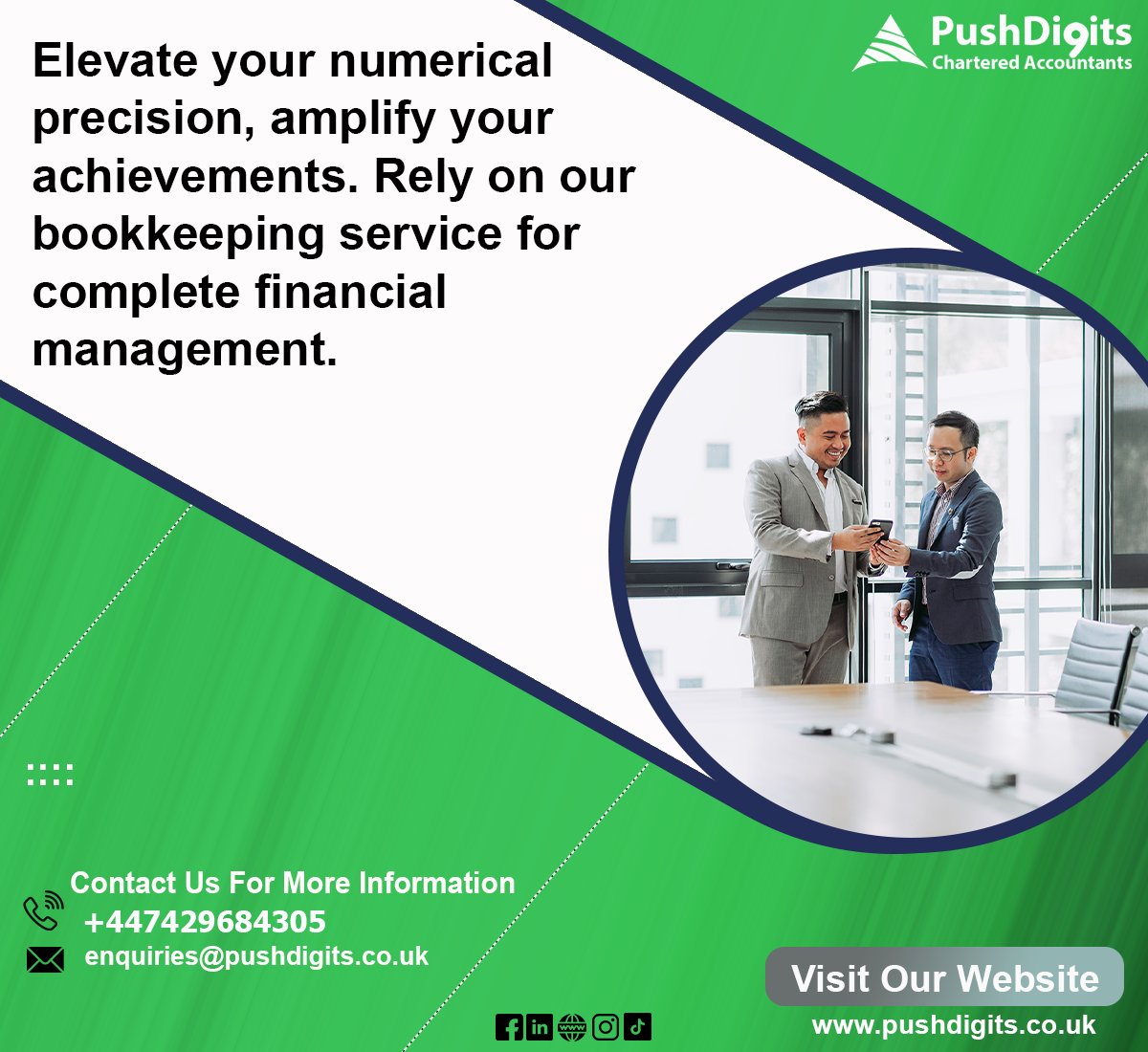 pushdigitsuk's tweet image. Ready to take your financial management to the next level? Our bookkeeping service ensures meticulous attention to detail, so you can achieve and exceed your goals. 

lnkd.in/dJ4skTQE

#Pushdigits #NumericalExcellence #FinancialMastery #ElevateYourFinances