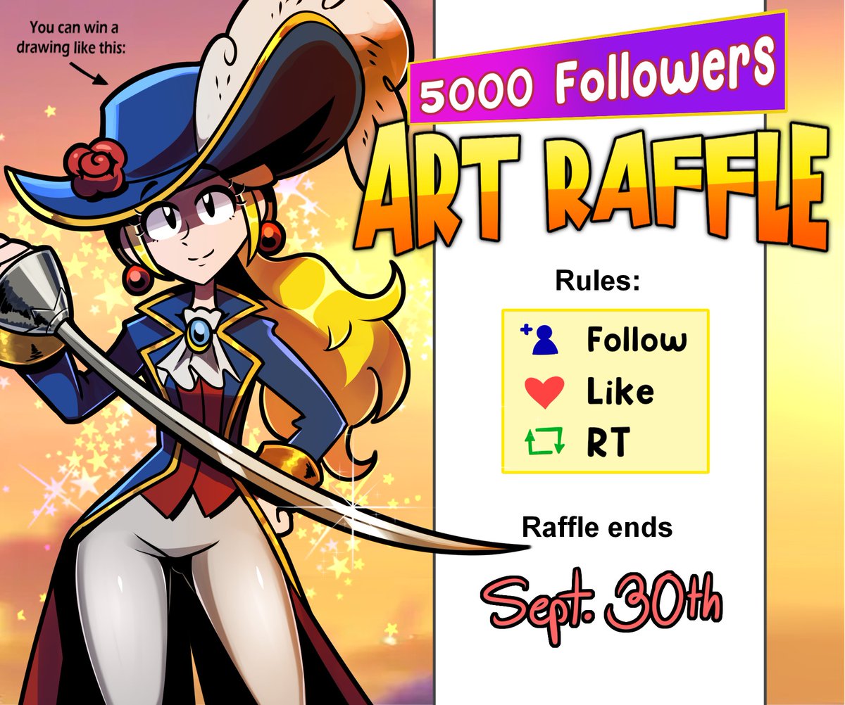 SiczakHT's tweet photo. En celebración de los 5k seguidores, he abierto un sorteo! 🎉

Muchas gracias a todos por apoyar mi arte!
✨💖💖💖💖✨ https://t.co/w7UoUY4eEV