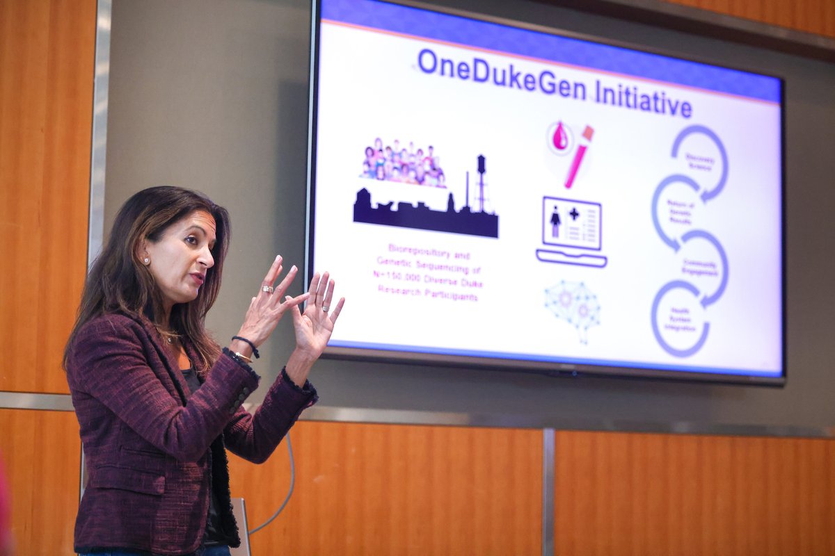 CTSI’s new #PrecisionMedicine study will analyze DNA from 150,000 consented <a href="/DukeHealth/">Duke Health</a> patients in partnership with <a href="/_nference/">nference</a>. OneDukeGen is a part of the Center for Precision Health led by Svati Shah, MD, MHS.  

Details: duke.is/c/98xu