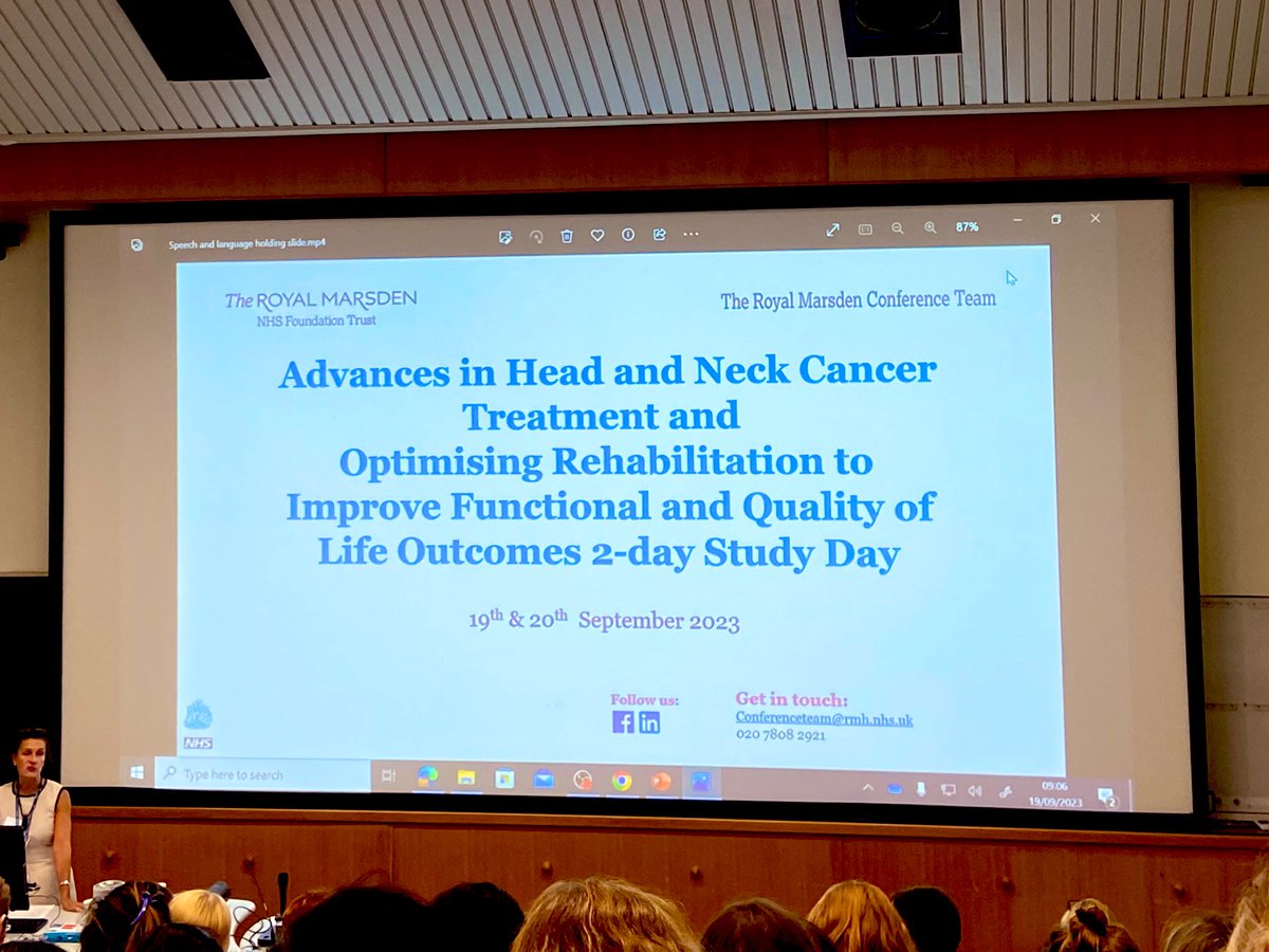 Brilliant two days <a href="/royalmarsdenNHS/">The Royal Marsden NHS Foundation Trust</a>! 
#headandneckcancer #CPD <a href="/UHCW_SLT/">SLT @UHCW</a>