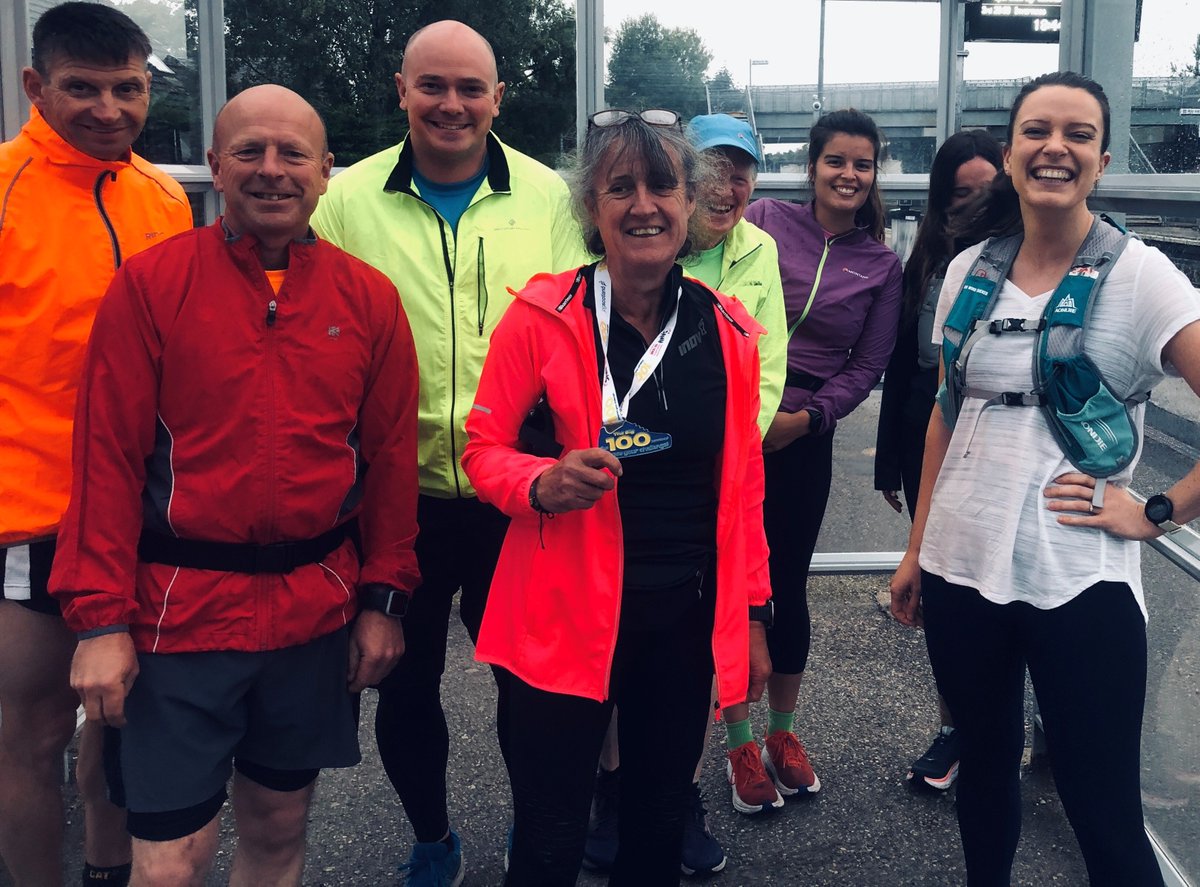 jogscotland's tweet photo. THE BIG 100! 
Doesn't this 🤩photo just sum up the joy of running?!
It's @CakeMammaJools of Muir of Ord jogscotland, who ran 100 miles to mark the centenary of our partners, @SAMHtweets &amp; finished at Auchterarder Half (pic'd!)
ENTER #JSTheBig100 NOW! https://t.co/kqp0piDPlh https://t.co/C5UFOPrwIA