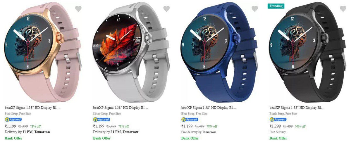 thesandp's tweet photo. Smartwatches starts @ 1199

https://t.co/VHnHW50Drt

#Flipkart #Deals #smartwatch https://t.co/MIUSt5WKlq