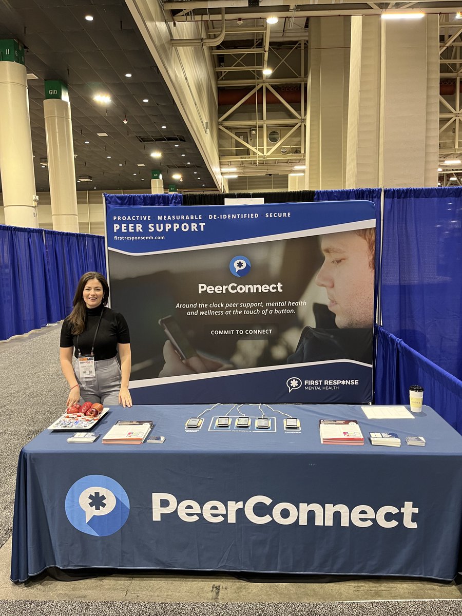 We are at #EMSWorldExpo2023 come stop by the #peerconnect booth to learn more about what we can offer your #peersupport team! <a href="/EMSWorldOFCL/">EMS World</a>