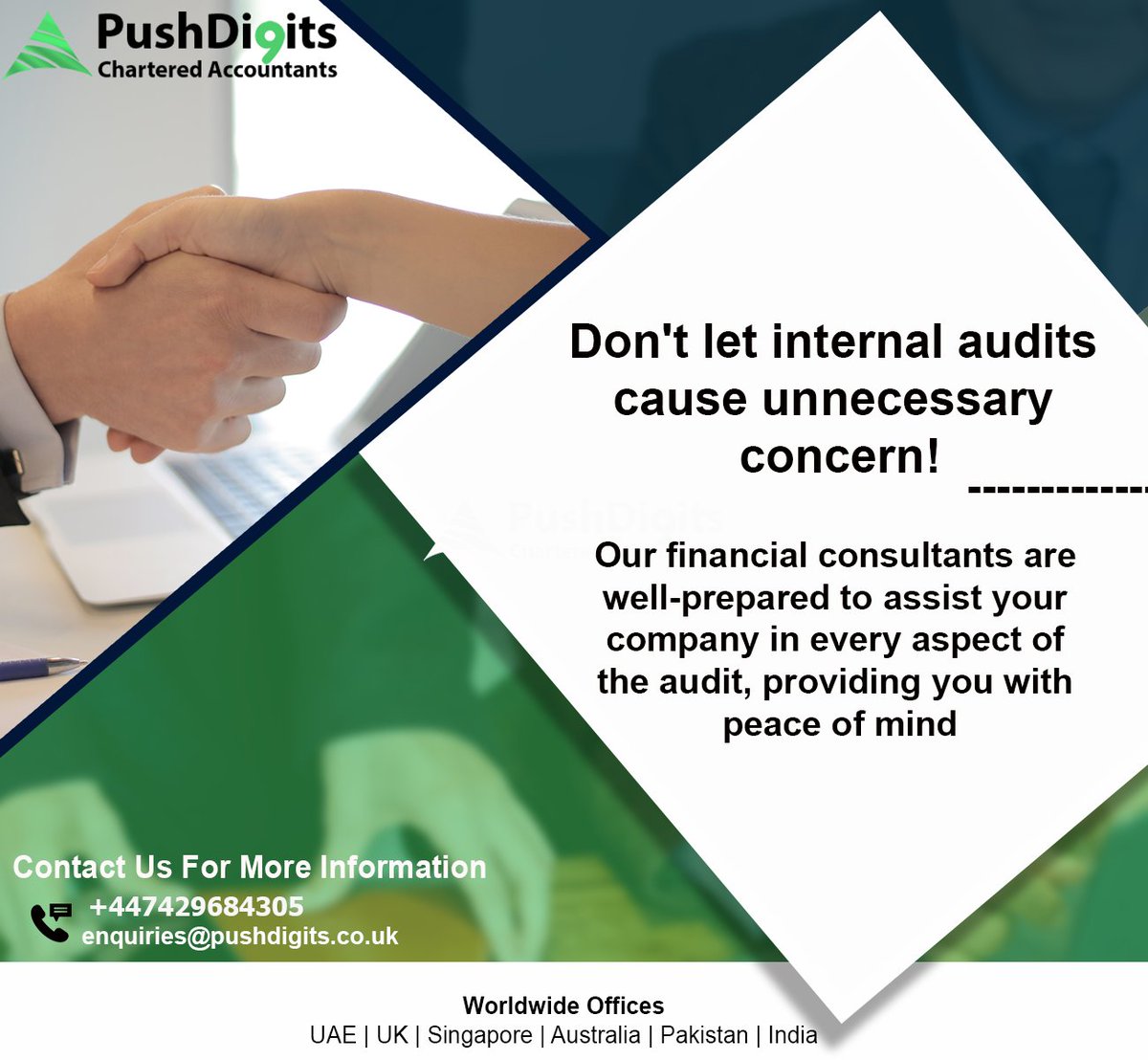 pushdigitsuk's tweet image. Worried about internal audits impacting your business? Worry no more! Our proficient financial consultants are primed to collaborate with you.

lnkd.in/d2VBV2aS

#Pushdigits #AuditFirm #InternalAudit #AuditAssurance #FinancialExpertsAtWork #PeaceOfMindConsulting