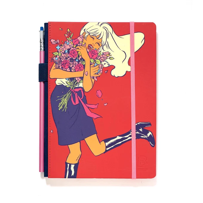 I'm super excited to announce I teamed up with  to create this limited edition A5 notebook as a part of their artist series! It also comes with one of my favorite pencils from them in pink!You can check them out here!  