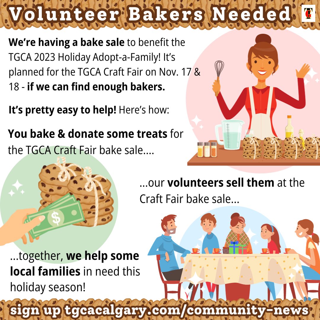 TGCACalgary's tweet image. 🍪❤️🎁 Could you bake some treats and drop them off to benefit local families this holiday season? We sure would appreacite your help! Find out more here: tgcacalgary.com/community-news/ #yyc #yycfundraiser #yyccommunity