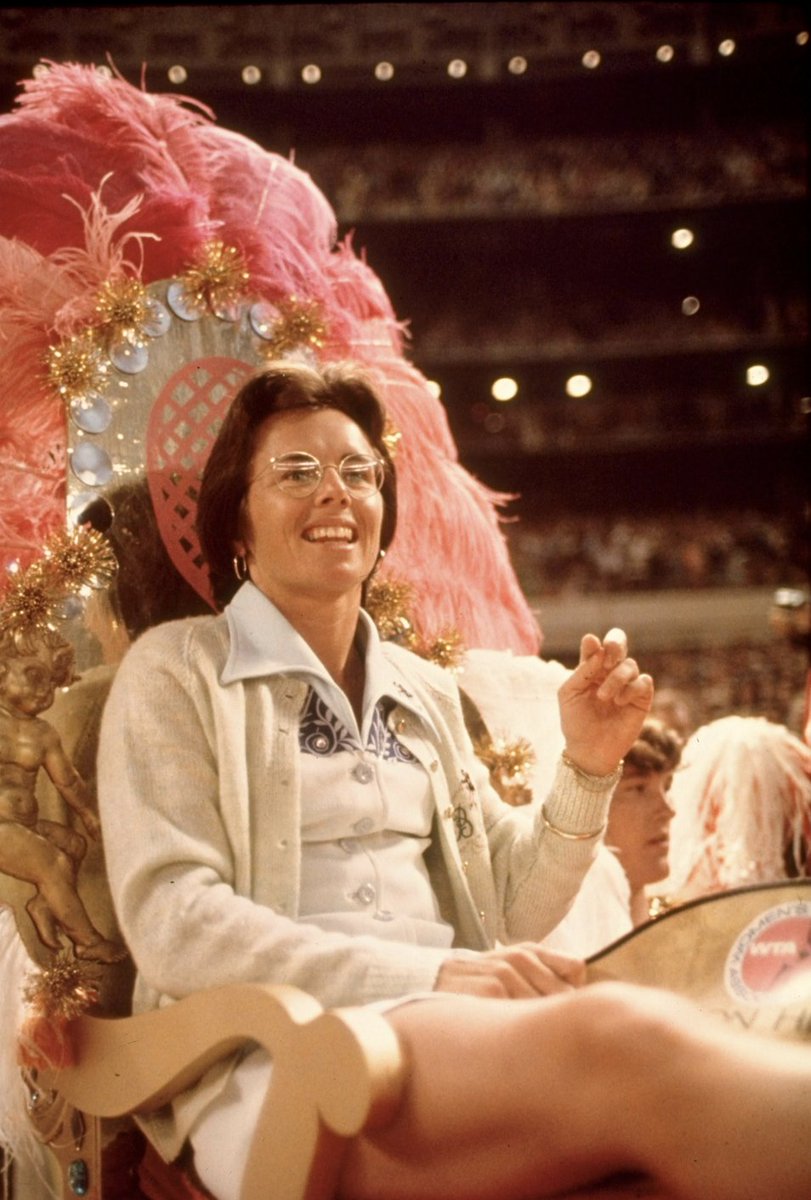 50 years ago today, @BillieJeanKing defeated Bobby Riggs in the Battle of the Sexes, a tennis match watched by 90 million people worldwide. This victory advanced women’s right to equal pay not just in the sports world, but in all sectors. We still have much work to do, but today…