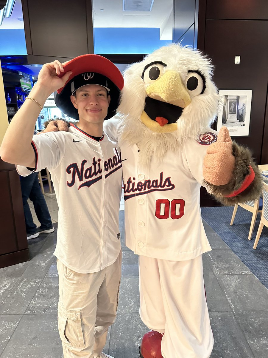 Check out this absolute STUD that was at NatsPark today…and @mattrife 🫶🏻