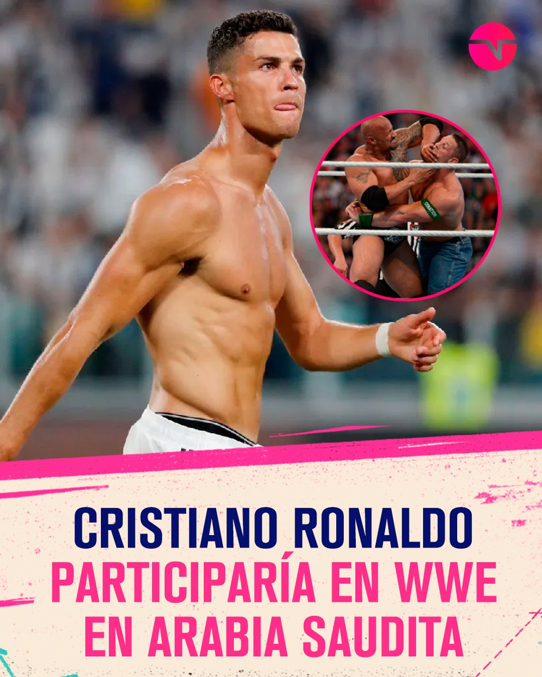 TNT Sports Argentina on X: ¿LO TENÍAS? 🔥 Cristiano Ronaldo es la  prioridad de WWE, empresa de lucha libre estadounidense, para el evento que  se celebrará en noviembre en Arabia Saudita. t.coQlEAGO5rxY 