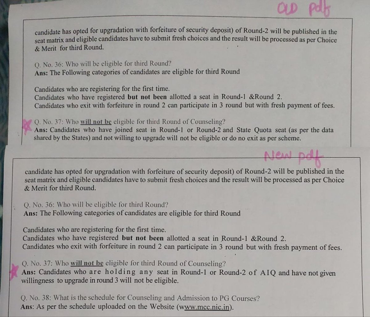 BIKRAMC76472660's tweet photo. Concerned about seat blocking in NEET PG 2023 counseling. Rules not followed leading to loss of deserving meritorious candidates. MCC please ensure a fair and transparent process. @pmo #stopseatBlockinginNeetPG2023
#stopSeatWastinginNeetPG2023
#filterblockingcandidatesNeetPG2023 https://t.co/cJJE6I5oAT