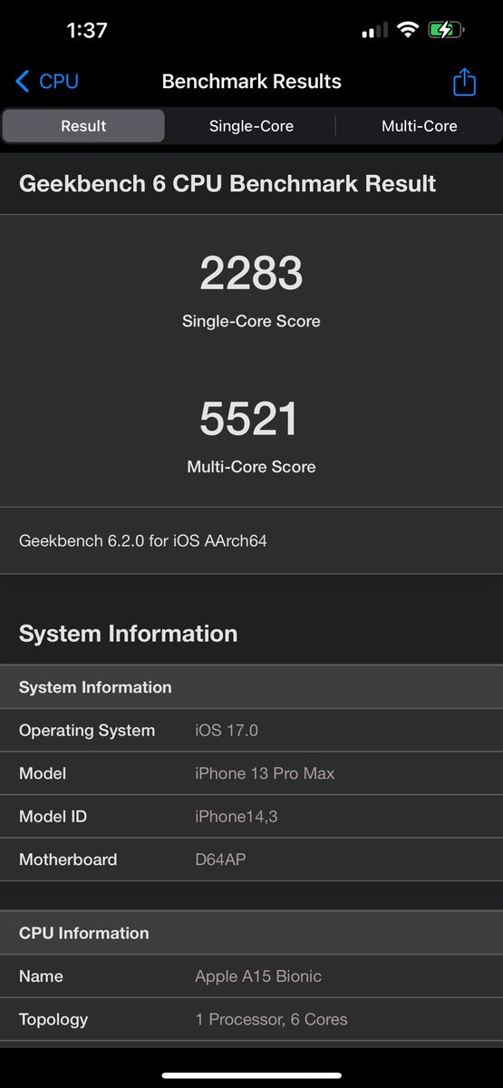 iPhone 13 pro max before and after upgrading to ios 17. 🫠 #wtf #apple #iPhone15 #slowgate