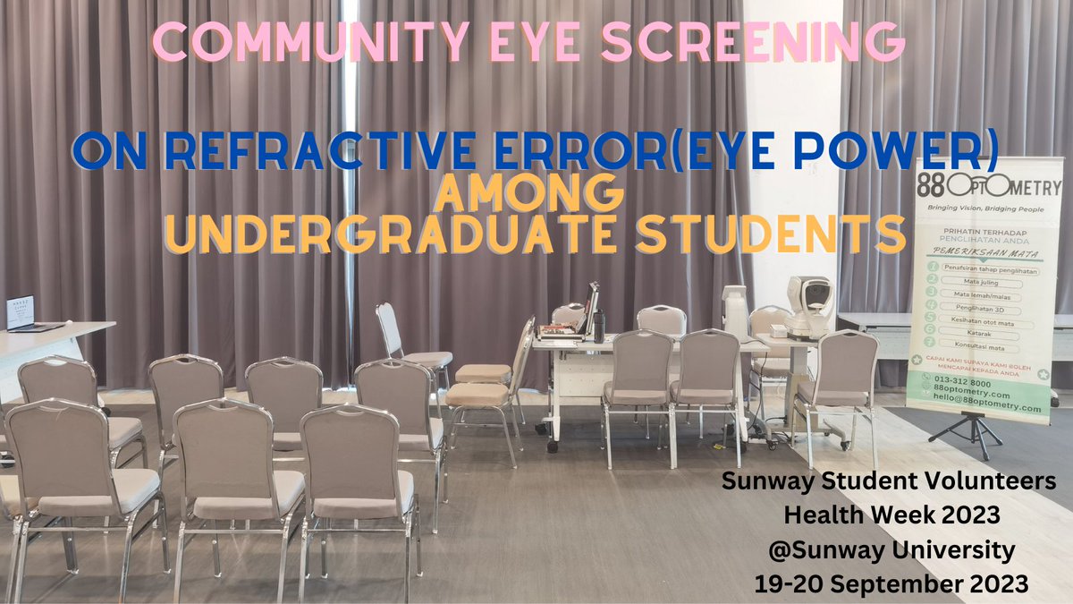 88optometry's tweet image. Thank you Sunway Student Volunteers for the opportunity given.