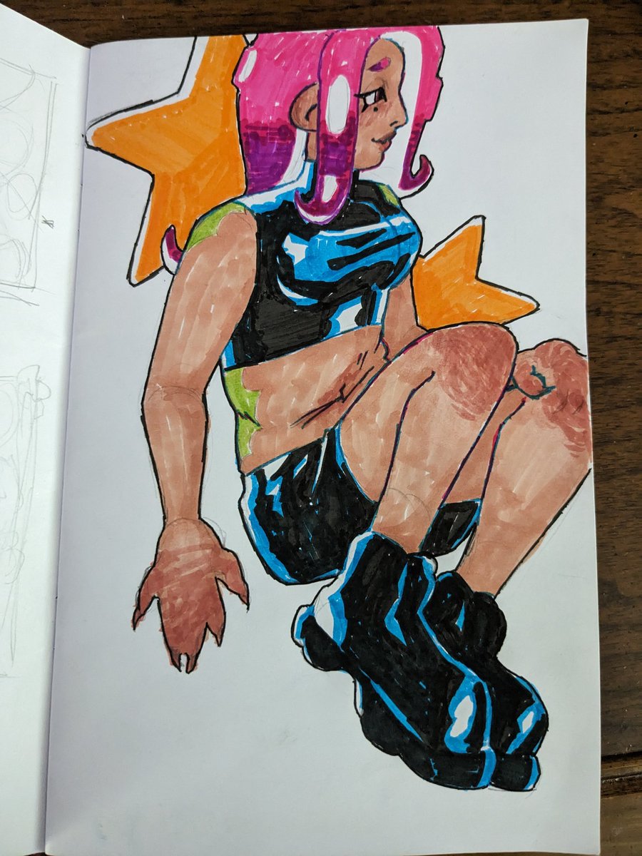 EarthWyrm0's tweet photo. I forgot to post this but I got skin tone markers (idk how to use them, they bleed rlly aggressively)
#Splatoon #Splatoon2 #splatoonoe #agent8 #agent3 #agent24 https://t.co/ySDvBVXTNy