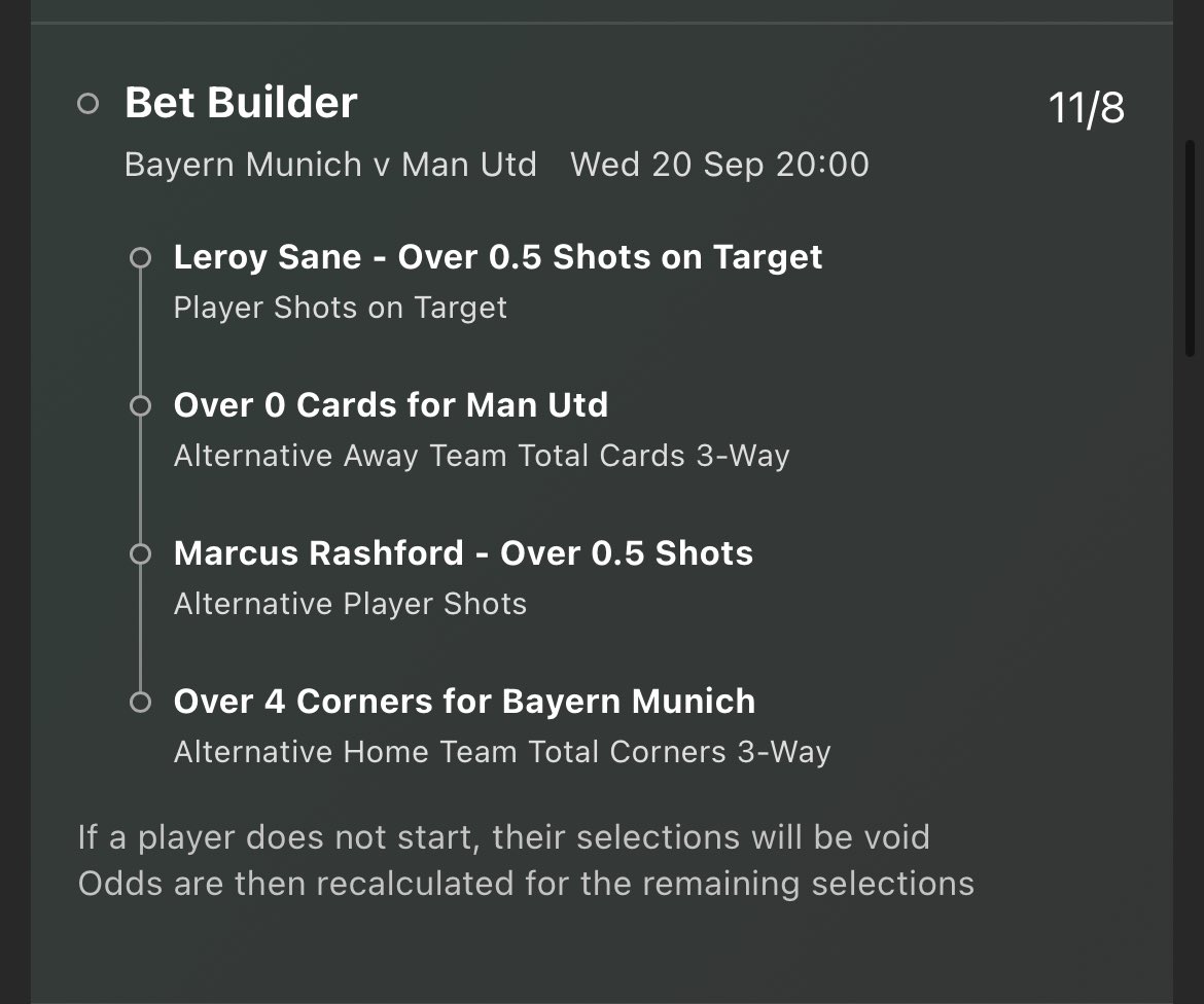FTtipsters's tweet photo. BAYERN MUNICH V MAN UTD BETS FOR TONIGHT🔴🍀👇🏼

Let us know if you’re tailing in the comments!✅ https://t.co/8a0PheOBNx