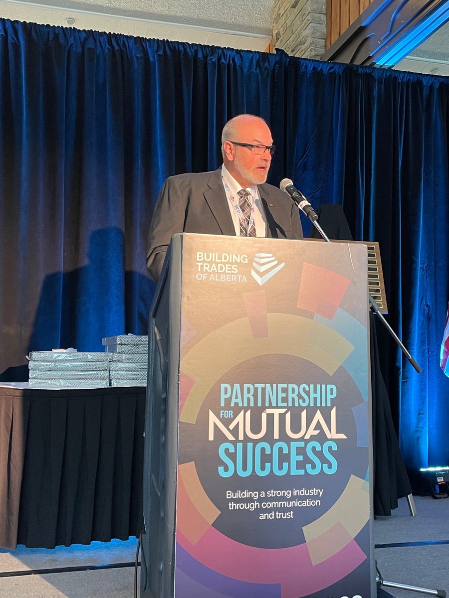BuildingTradeAB's tweet photo. Our Chairman Ian Robb has led the project of the BTA's Building Resiliency program in partnership with TELUS Health. The focus of this program is to provide mental health support for members and their families for free. https://t.co/cZyRrdLOcy #bta2023 #mentalhealth https://t.co/qYDZYJC8eN
