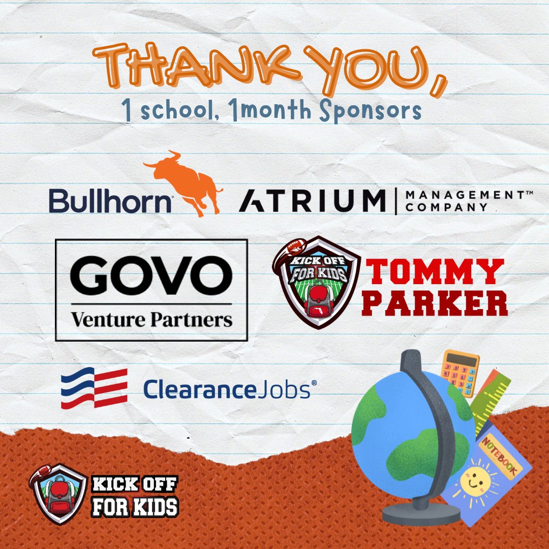 KOFKCentralFL's tweet photo. A big THANK YOU to these organizations for their contribution. With your help, a local school will be fed for an entire month! π΄
#KickOffForKids #TacklingHunger #Orlando https://t.co/xwcAslunJb
